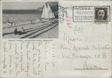 cu642 cartolina orlando grosso aggiustando le reti bonassola spezia liguria