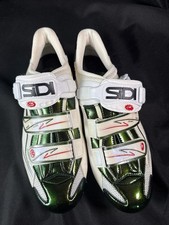 43,5 Sidi Dragon 2 Carbon SRS MTB verde iridescente splendida nuova tacchetta Crank Bros