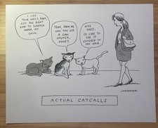 Cartone animato originale di American Bystander "Actual Catcalls" di Joe Dator 