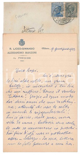 1923 milano lettera carlo - lettera,