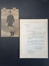 Quadretto LETTERA ORIGINALE 1961 - Autografa Angelo Moratti al pres. Grosseto