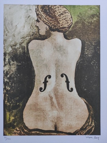 Firmato man ray le violon - man,