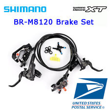 Set freni idraulici 4 pistoncini Shimano Deore XT BR-M8120 BL-M8100 F+R resina metallo
