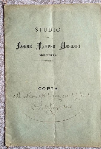 Molfetta istumento fondo - istumento,