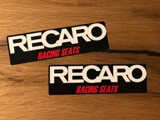 2 adesivi RECARO sticker sedile avvolgente sedile sportivo pole position sedili da corsa #421