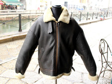 Giubbotto Bomber Montone Pelle