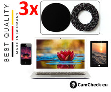 Cover Webcam Nero/Bianco in Velcro +Extra Sottile +Universale -TV, Cellulare...