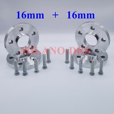 4 DISTANZIALI RUOTA 16+16mm PER SUBARU IMPREZA WRX-STI + COLONNETTE + DADI