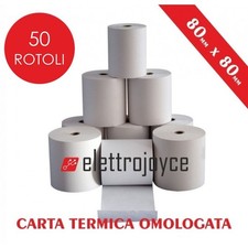 50 ROTOLI DI CARTA TERMICA