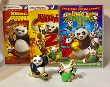 Kung Fu Panda 3 DVD + 2 Figures Po + Shifu 1 2 3 Extra Large 3 Film Come Foto