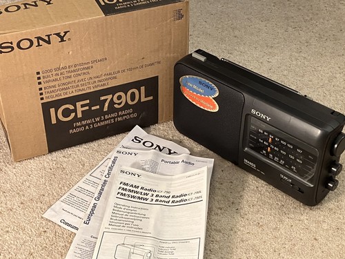Sony icf 790l boxed - sony,