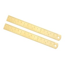2 pezzi righello dritto ottone
