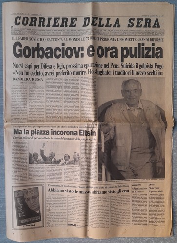 Giornale gorbaciov golpe - gorbaciov,