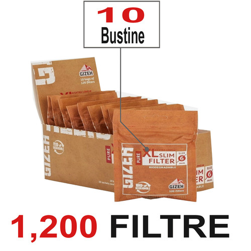Cartine gizeh con filtri slim - cartine,
