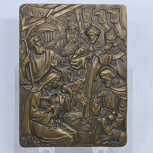 Medaglia bronzo natale - bronzo, /