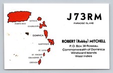 Ham Radio QSL J73RM Dominica