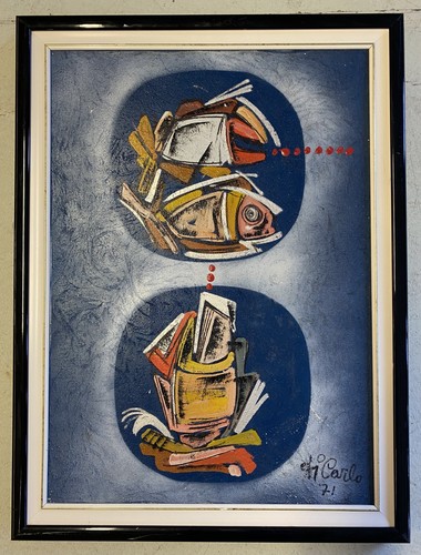 Quadro astratto tecnica mista - astratto,