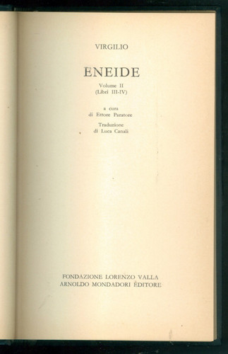 Virgilio eneide volume - virgilio,