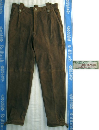 Pantalone pelle marrone - pantalone,
