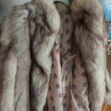 pelliccia da donna volpe manifattura inglese, linea londn "MIDILLESEX" pregiate