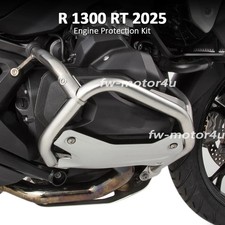 Per BMW R1300RT Protezione Serbatoio Motore Crash Bar Moto Nero Argento