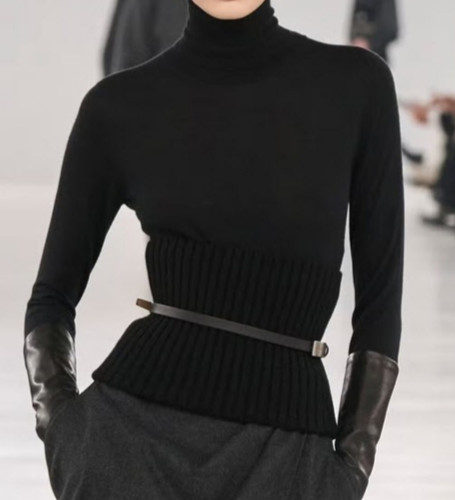 Max mara runway black ribbed - runway,