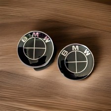 Emblema 82 mm 74 mm per cofano BMW portellone full black targhetta logo E46 E90