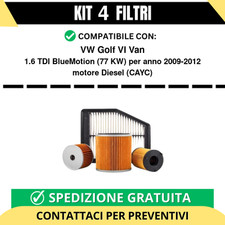 Kit 4 Filtri Tagliando per VW