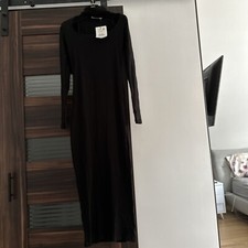 Maxi abito nero Pull & Bear