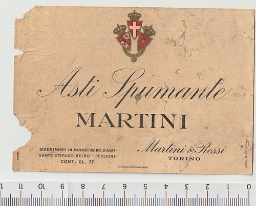 Asti spumante martini rossi - martini, e