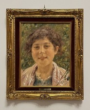 Dipinto di Vincenzo Migliaro (1858-1938) - Popolana