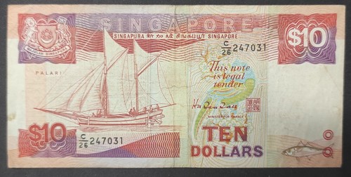 Singapore banconota 10 - banconota,