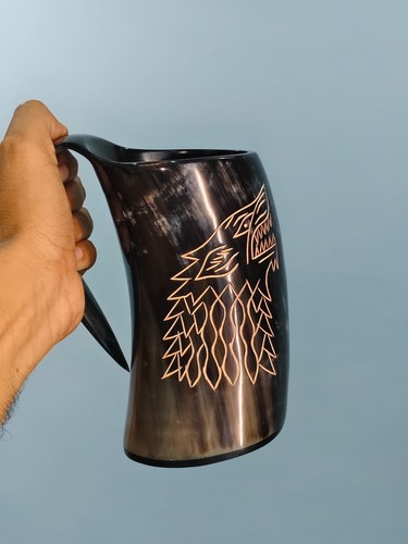 Tazza grande corno lupo 9 - corno,