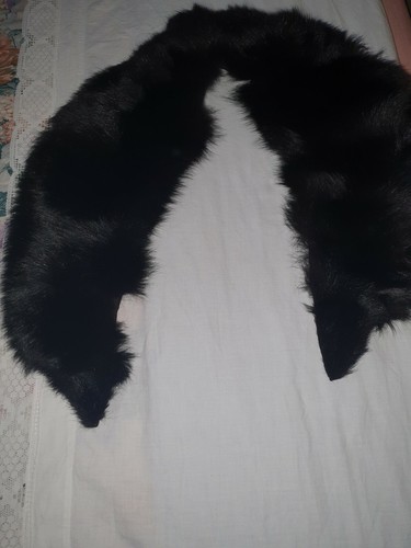 Collo pelliccia volpe nero - pelliccia,
