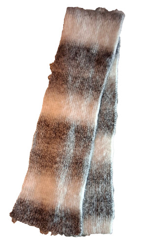 Sciarpa lunga unisex bianca