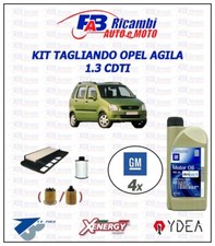 KIT TAGLIANDO OPEL AGILA 1.3 CDTI Z13DT 51KW 70CV - 3 FILTRI 4 LITRI OPEL 5W30