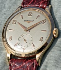Orologio Longines in Oro 18kt Raro Carica Manuale Calibro 27.0 d'Epoca Anni '60