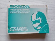 Honda VTR 1000 F Firestorm 1998 manuale uso manutenzione italiano originale