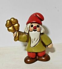 Thun Gnomo con Quadrifoglio, Folletto, Statuina, Perfetto, Portafortuna 