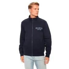 GUESS FELPA ZIP INTERA LOGO