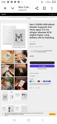 Musnap neo ebook - neo, reader