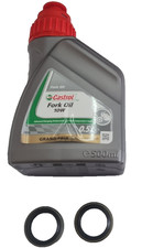 COPPIA PARAOLI FORCELLA ORIGINALI CORTECO + OLIO CASTROL PER PIAGGIO SI