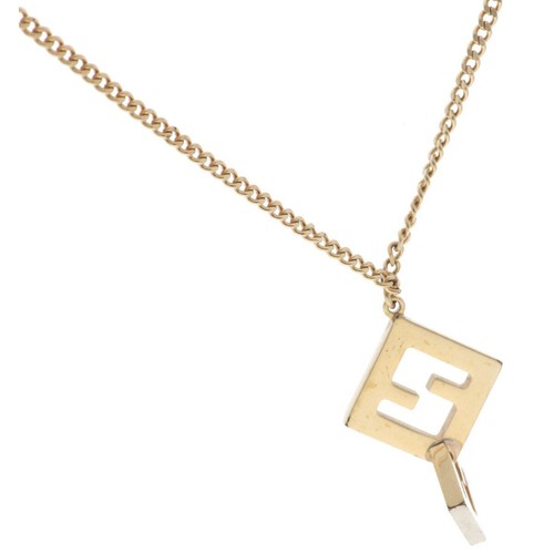 Collana oro fendi forever logo - fendi,