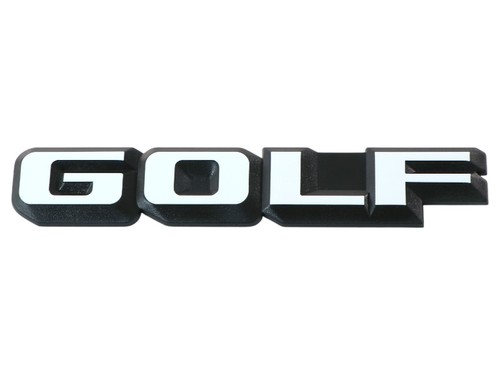 Scritta golf bianca - bianca, posteriore