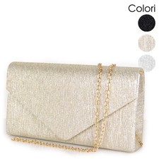 Pochette glitter donna