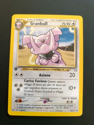 Pokemon card granbull 111 - granbull, 37/111