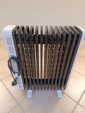 Stufetta Elettrica Da Interni Nero/Bianca Con Radiatore Ad Olio 2500W