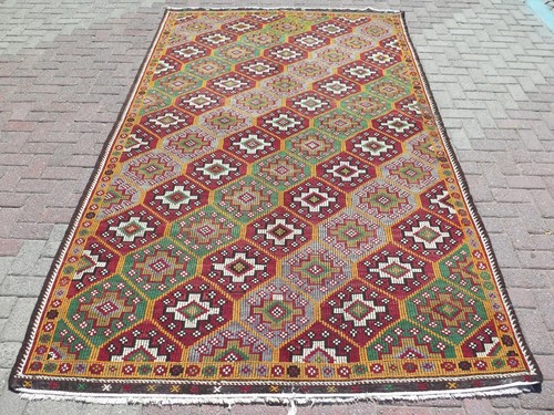 Kilim lana turca vintage - kilim, di