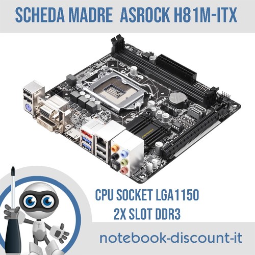 Scheda madre asrock h81m itx - scheda,