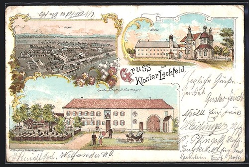 Litografia lechfeld - litografia,